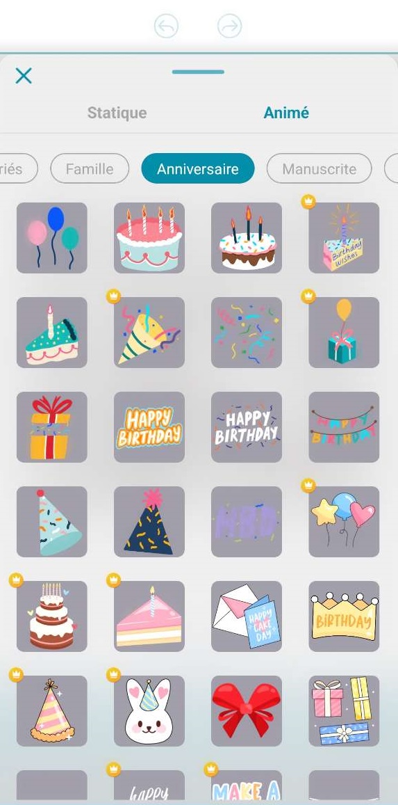 comment creer une carte d'anniversaire virtuelle pour Whatsapp