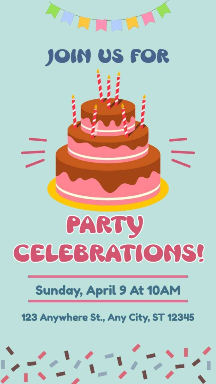 Meilleurs modèles de carte d'invitation anniversaire gratuits