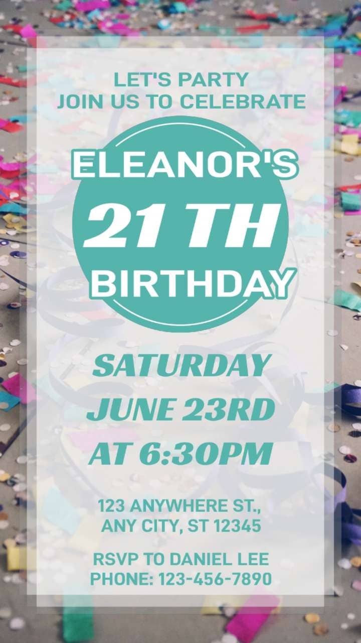 Meilleurs modèles de carte d'invitation anniversaire gratuits