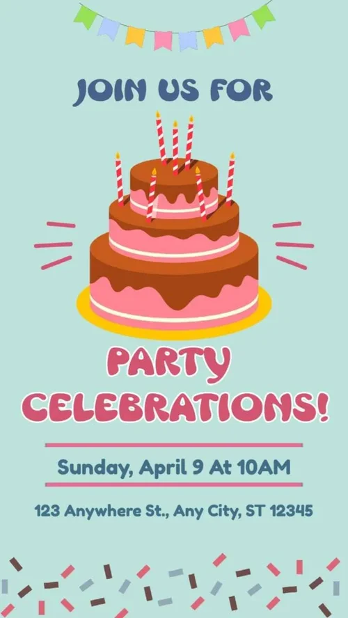 Meilleurs modèles de carte d'invitation anniversaire gratuits