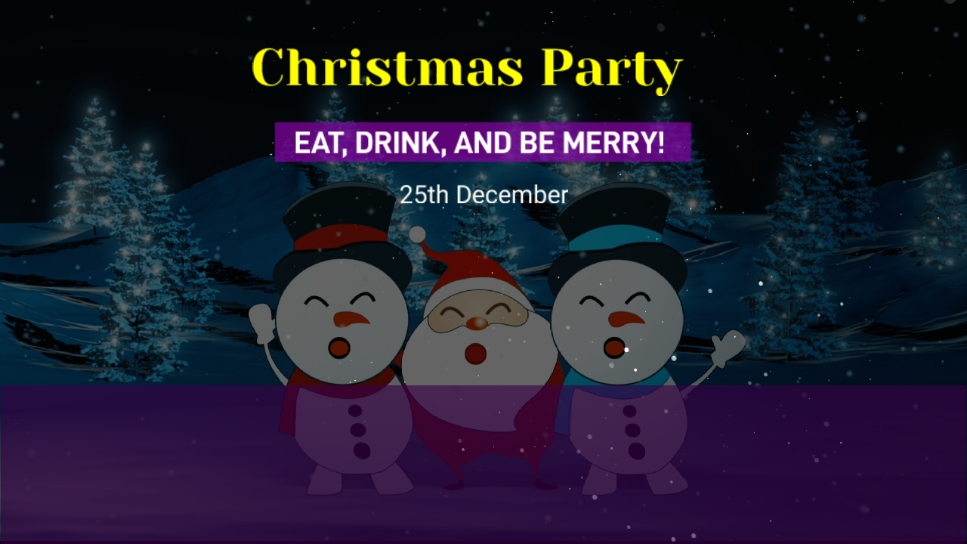 Promeo - modèle d'invitation de noël