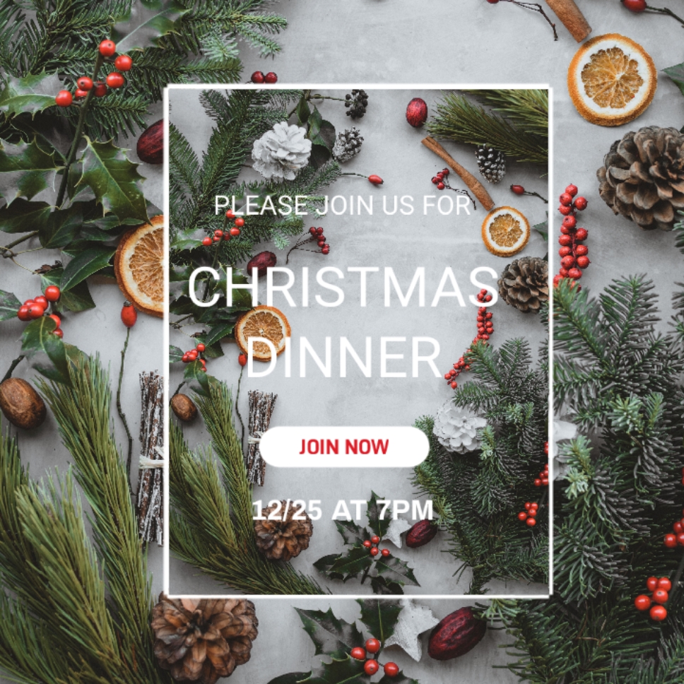 Promeo - modèle d'invitation de noël