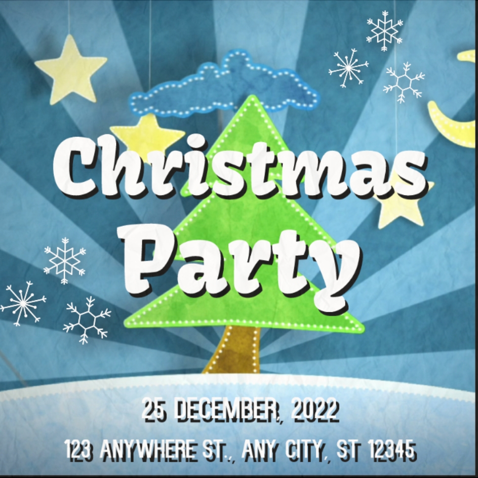 Promeo - modèle d'invitation de noël