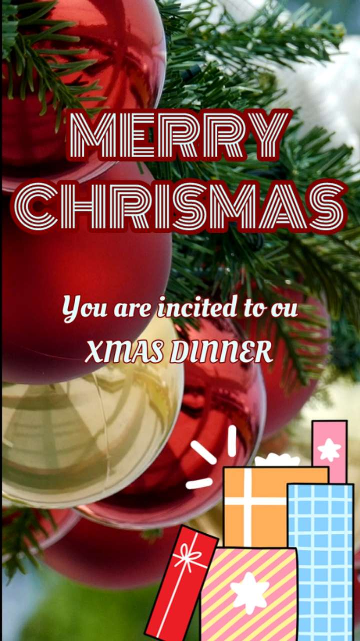 Promeo - modèle d'invitation de noël