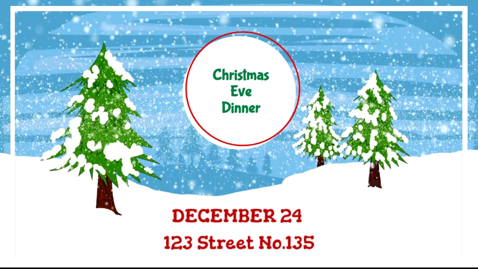 Promeo - modèle d'invitation de noël