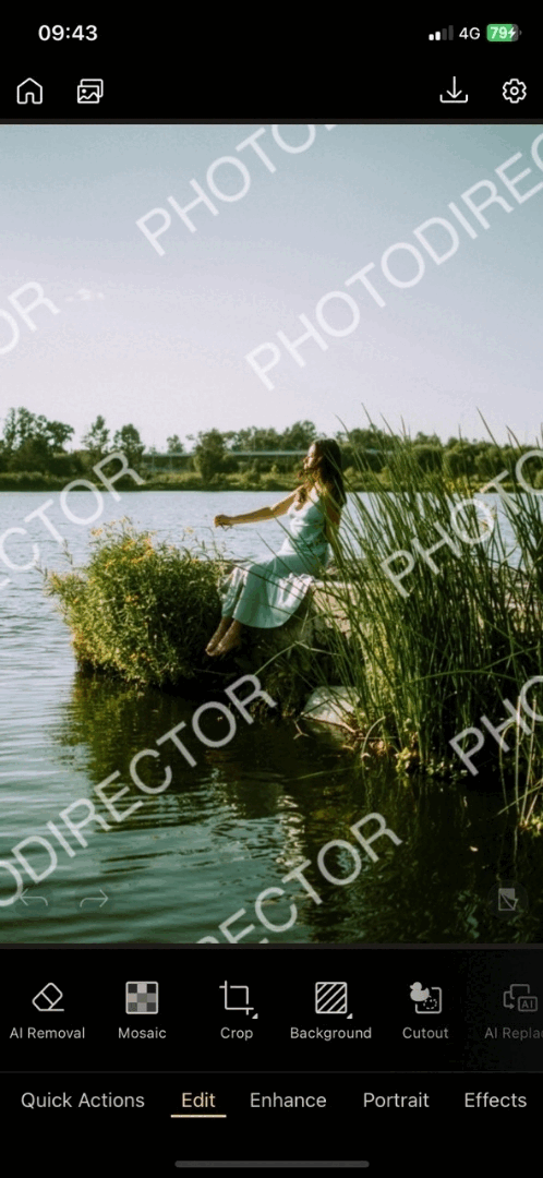 Remove watermarks from images online with MyEdit