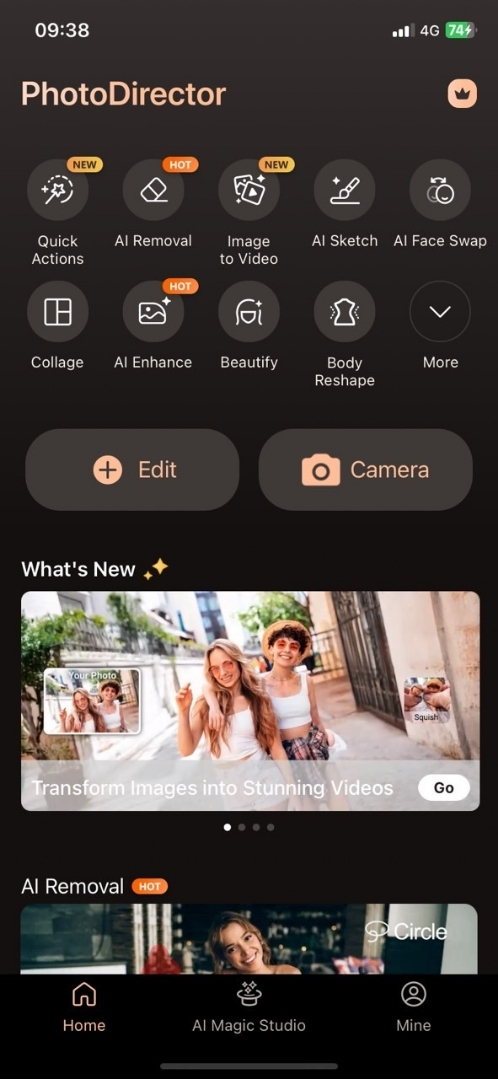 Remove watermarks from images online with MyEdit