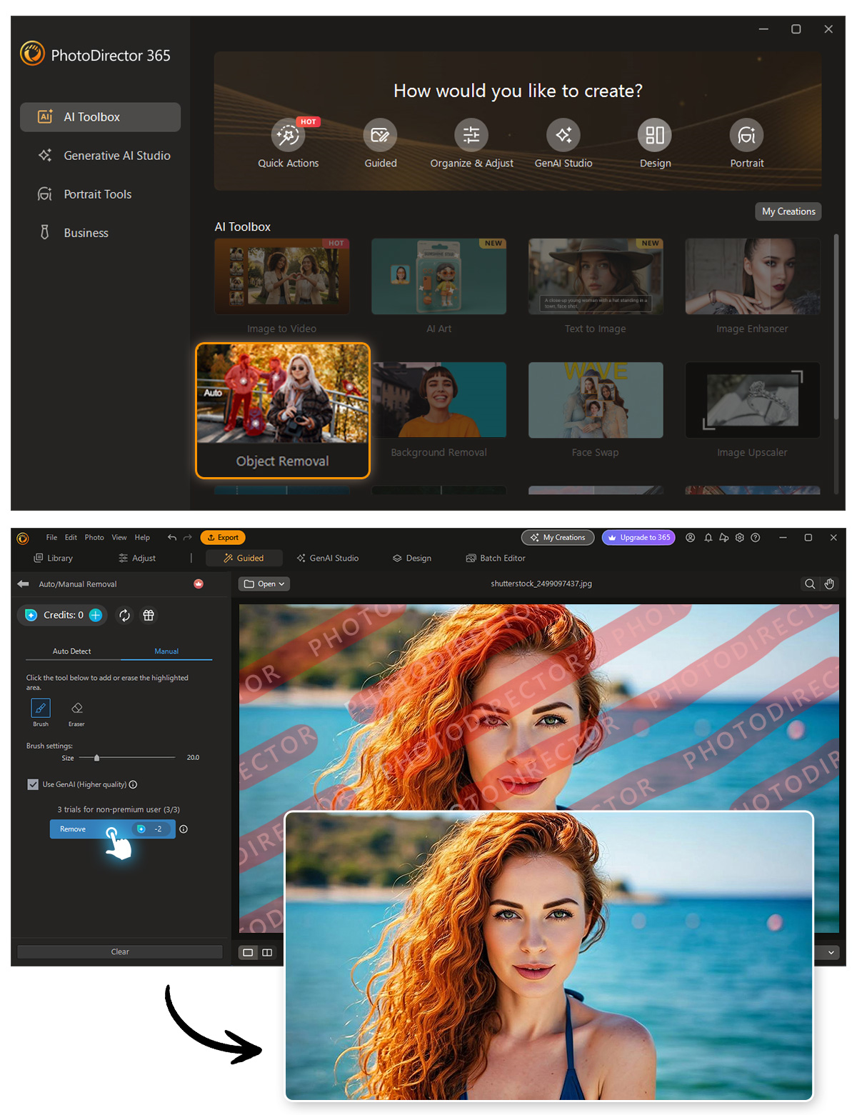 Remove Watermarks on PC