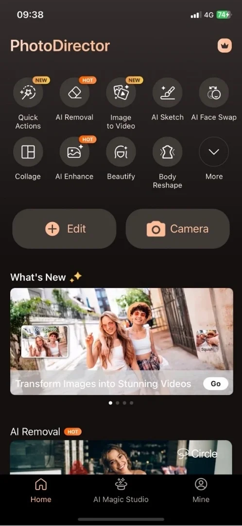 Remove watermarks from images online with MyEdit