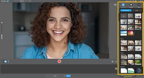 YouCam - Cambiar el fondo