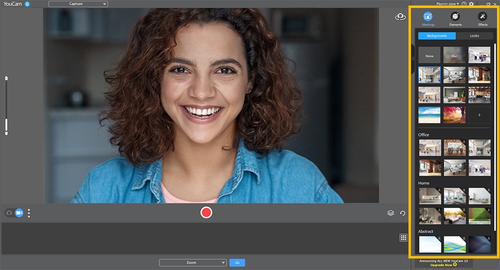 YouCam - Cambiar el fondo