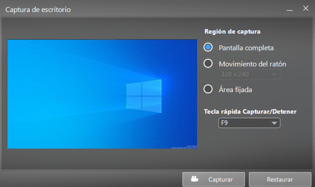 YouCam - grabar un video