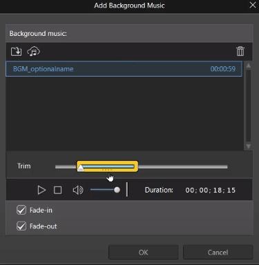 PowerDirector - Ad Designer Add Background Music