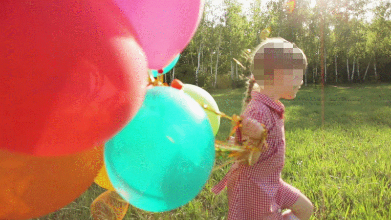 PowerDirector app - démo suivi de mouvement avec flou mosaique!