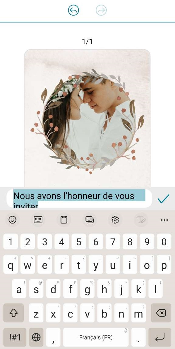 Promeo - editer le texte