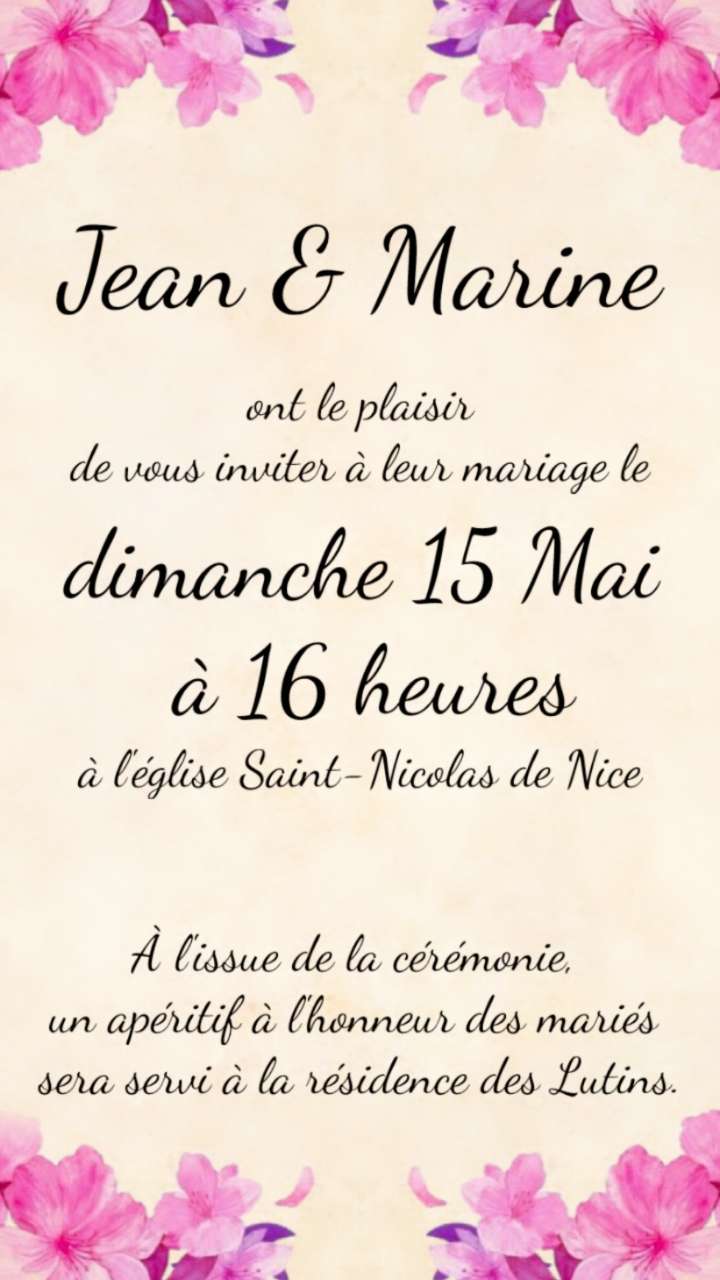 Meilleurs modèles d'invitation de mariage gratuits