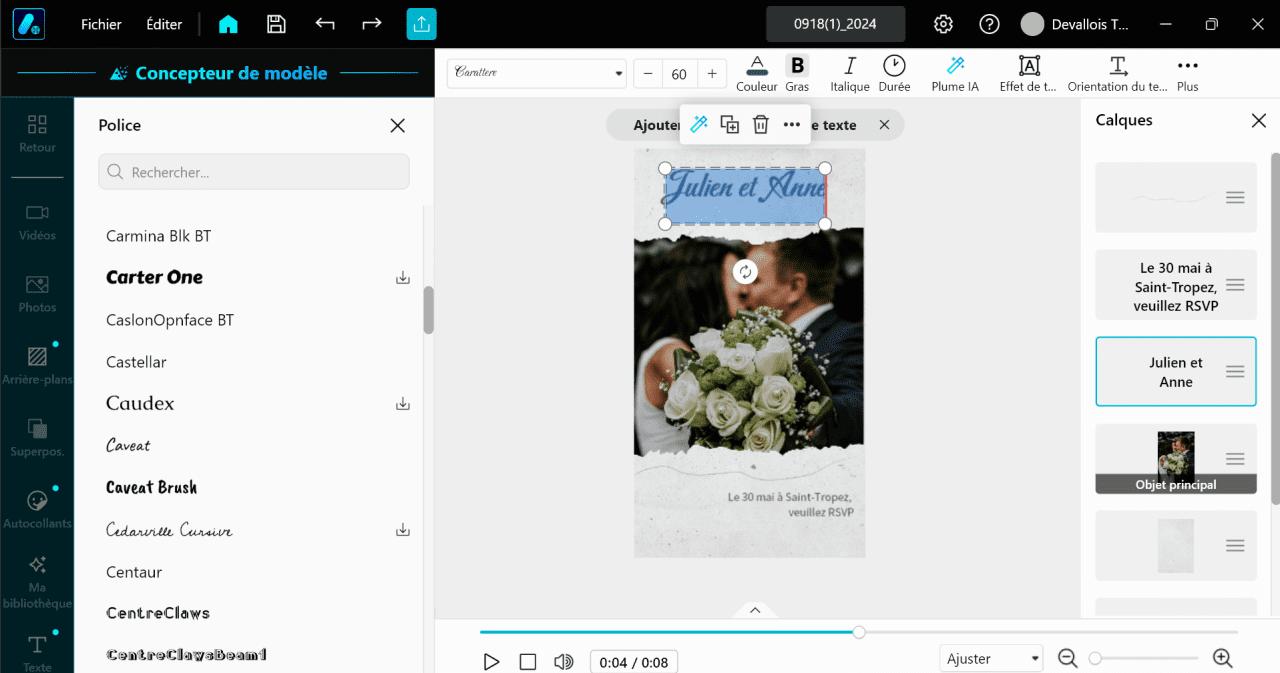 comment creer une invitation de mariage
