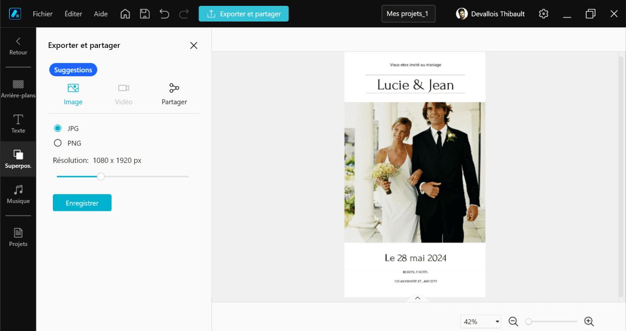 comment creer un faire-part de mariage avec le logiciel Promeo