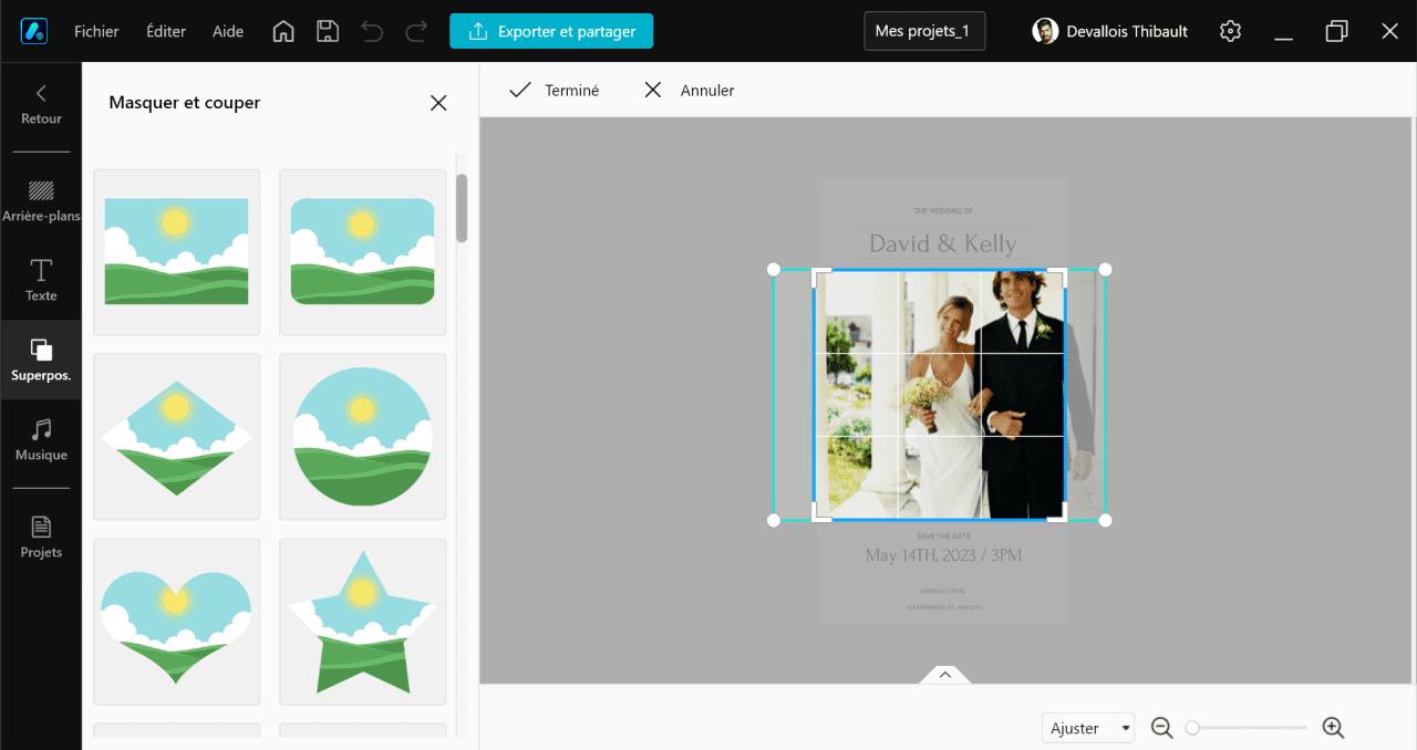 comment creer un faire-part de mariage avec le logiciel Promeo