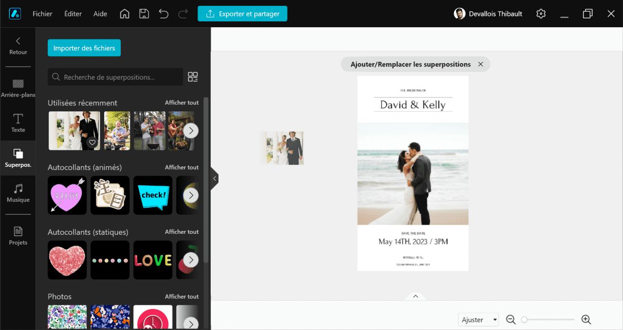 comment creer un faire-part de mariage avec le logiciel Promeo
