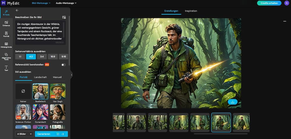 MyEdit - Kostenloser Online-Editor zur Fotobearbeitung