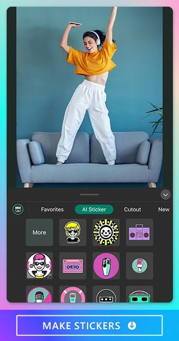 PhotoDirector App - AI Stickers