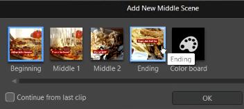 PowerDirector Business - Ad Designer different segments of the video