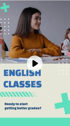 English Classes Template - Best for Language Class Promotions