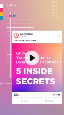 E-Commerce Business on Facebook 5 Insider Secrets - Best for E-Commerce