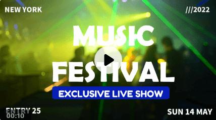 Live Show Template - Best for Festivals or Live Music Events