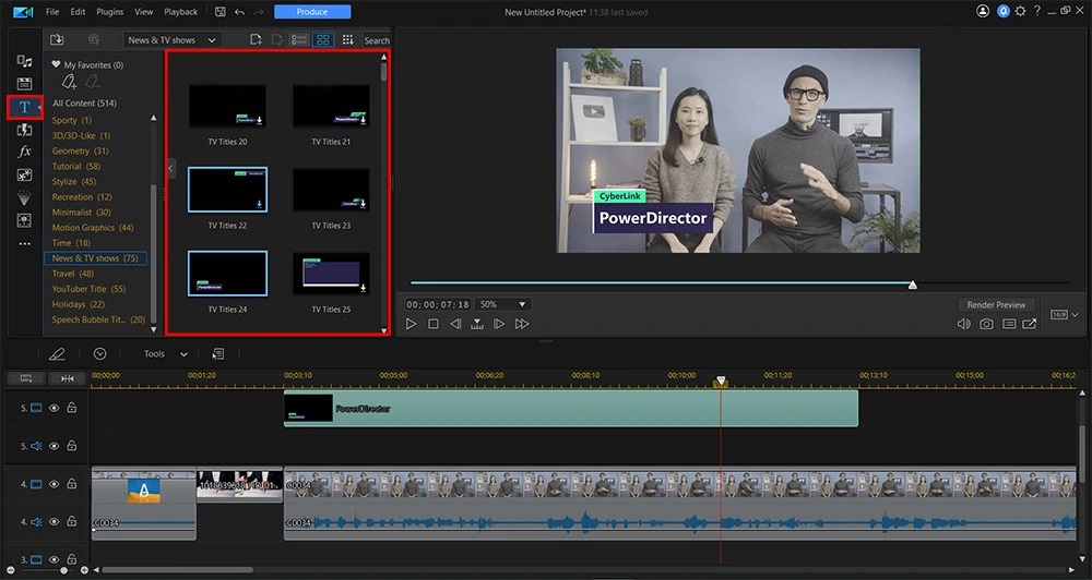 PhotoDirector - Title Room