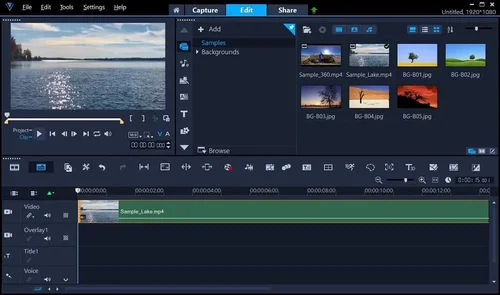 Corel VideoStudio Ultimate Interface