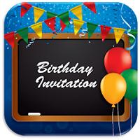 Birthday Invitation Card Maker Logo