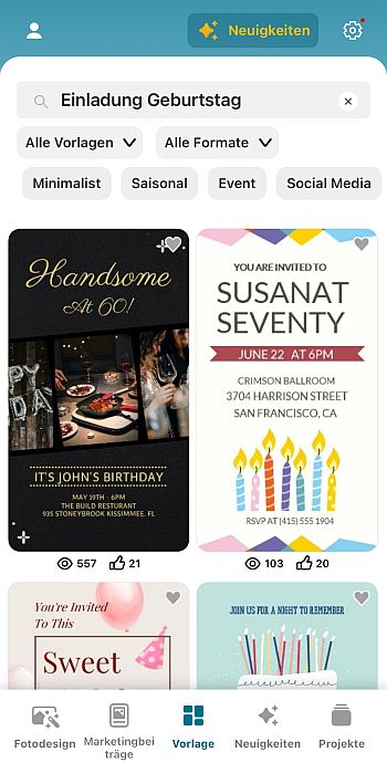 Promeo - Videos mit Vorlagen erstellen