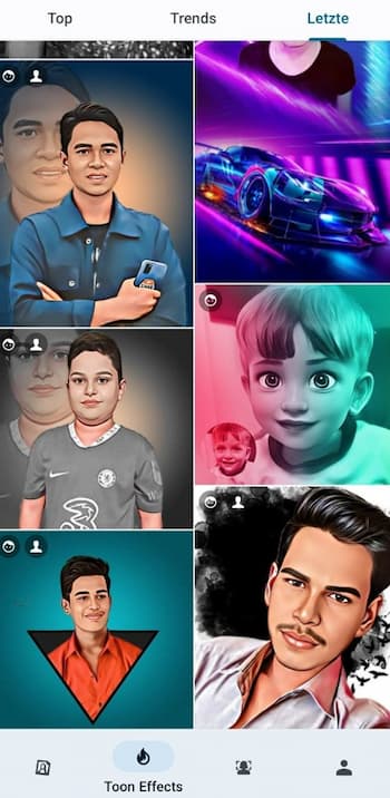 ToonMe - Cartoon-Bildbearbeitung