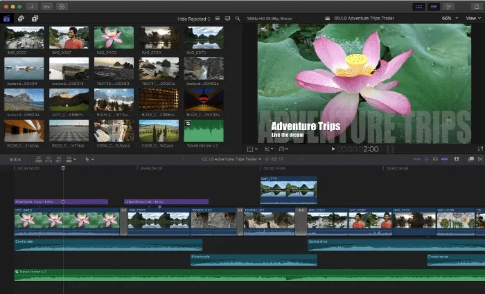 Final Cut Pro Interface