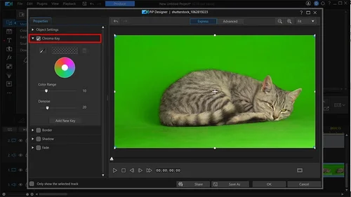 PowerDirector Interface - Chroma Key