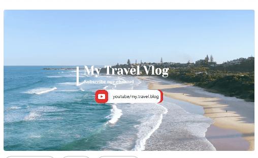 My Travel Vlog Template - Best for Travel