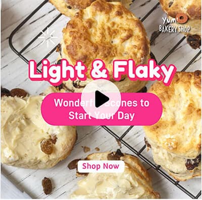 Light & Flaky Template - Best for YouTube Ads for Bakers 