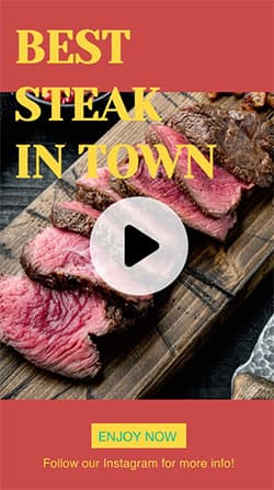Best Steak in Town Template - Best for Steak & Grill Restaurants 