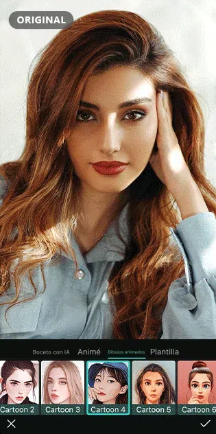 PhotoDirector - Convertir fotos en caricaturas