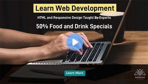 Learn Web Development Template - Best for Online Course Promotions