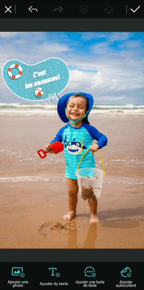 PhotoDirector - Meilleure application pour ajouter une bulle de texte