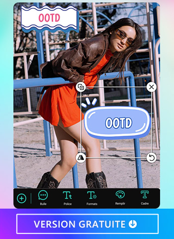 Ajouter une bulle de texte avec la meilleure application photo