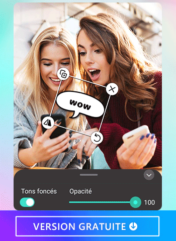 Ajouter une bulle de texte avec la meilleure application photo