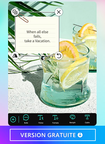 Ajouter une bulle de texte avec la meilleure application photo