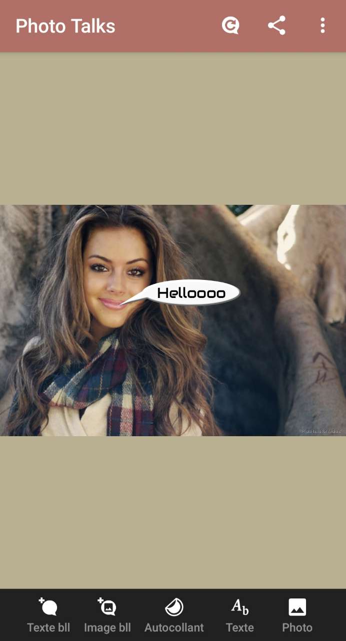 Photo Lab - Pour ajouter une bulle de texte avec détection automatique du visage
