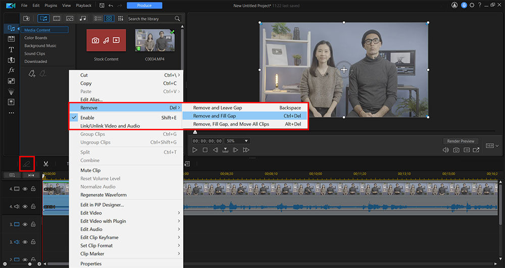 PhotoDirector - Trim or split your video
