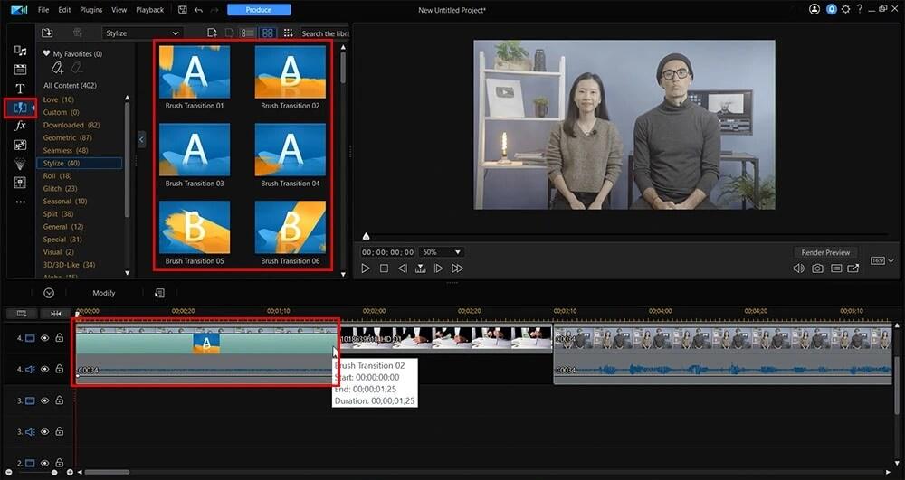 PhotoDirector - Transition Room