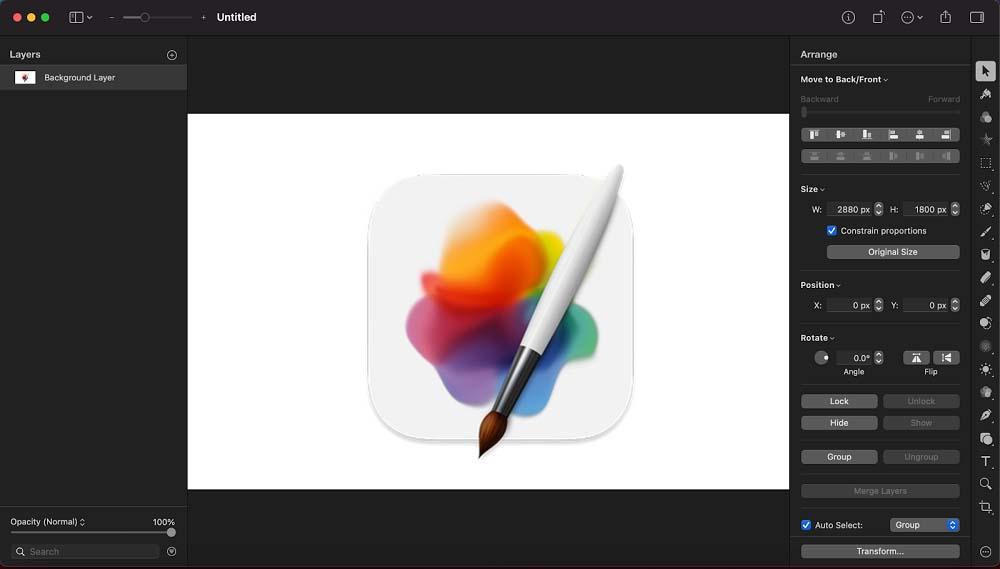 Pixelmator Pro Interface